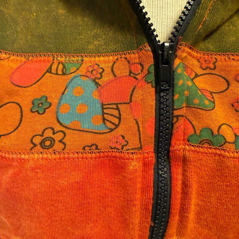 NWT Impo Orange Cotton Zippered Tunic Jacket S/M - Picture 5 of 6